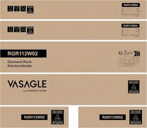Fogas, Vasagle, fehér, 100x45x160 cm - Img 7