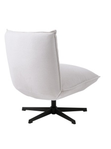 Fotoliu lounge FRASER, Alb, 83x88x70 cm - Img 3