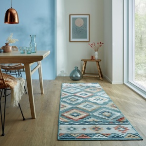 Futószőnyeg Plaza Avery, Flair Rugs, kék, 80X230 cm - Img 2