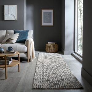 Futószőnyeg Rhett körbe kötött, Flair Rugs, szürke, 80x300 cm
