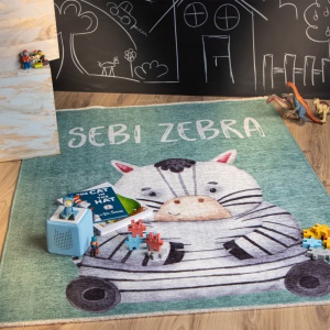 Gyerekszőnyeg, eco, My Greta, türkiz, 115x170 cm - Img 4