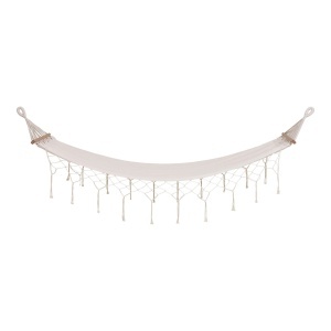 Hamac Hammock, Alb pal, 200x80x3 cm - Img 5