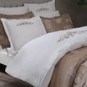 Komplett szett, Royal, 100% pamut, barna, 9 részes