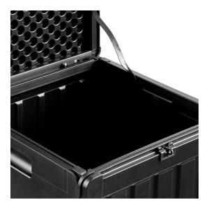 Lada depozitare pentru perne Sobra, Negru, 42.8x42.8x46.4 cm - Img 3