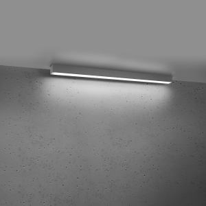 LED-es csillár, Pinne, 4000K, szürke, 90x6x6 cm - Img 3