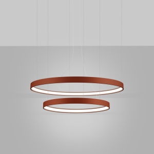 LED-es csillár, Rio 2, 4000K, piros, 78x78x150 cm - Img 3