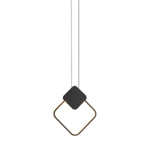 LED-es csillár, Teebo, fekete, 23.5x20x29.5 cm