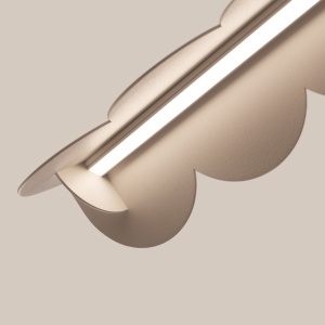LED-es függőlámpa, Biscuit, 3000K, taupe, 131x13x200 cm - Img 8
