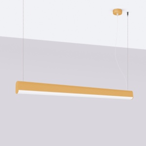 LED-es függőlámpa, Farge, 4000K, arany, 120x8x150 cm - Img 2
