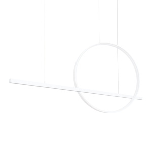 LED-es függőlámpa, Glad, 3000K, fehér, 120x20x212 cm