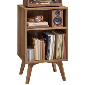Masa consola multifunctionala pentru echipamente audio, pickup vinil Vasagle, Maezo, Maro, 48x40x80 cm