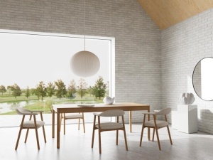 Masa dining Atlantic, Natural, 75x200x100 cm - Img 6