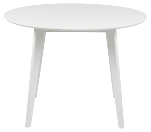 Masa dining Roxby, Alb, 76x105x105 cm - Img 4
