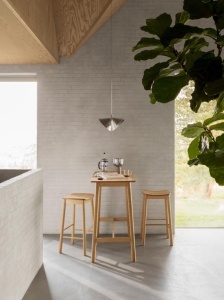 Masa tip bar Barlow, Natural, 105x120x60 cm - Img 2