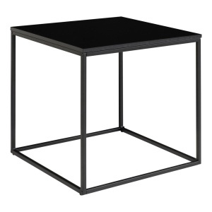 Masuta laterala Vita, Negru, 45x45x45 cm - Img 4