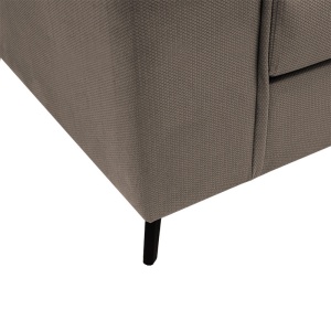 Megfordítható sarokkanapé, Fabulous, textil, mokka-krém, 240x165x95 cm - Img 6