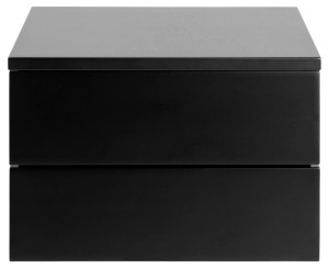 Noptiera Avignon, Negru, 24.6x37x32 cm - Img 3