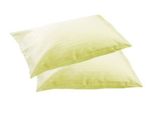 Párnahuzat szett 2 db, 50x70 cm, Nuria, 100% pamut, sárga