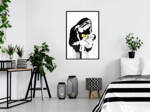 Poszter fekete kerettel, ""Banksy: Toxic Mary"", 30x45 cm - Img 2