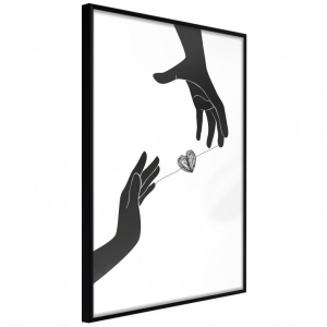 Poszter fekete kerettel, ""Instant Connection"", 40x60 cm