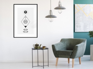 Poszter fekete kerettel, ""Intuition"", 30x45 cm - Img 2
