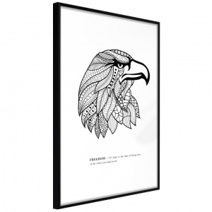 Poszter fekete kerettel, ""Symbol of Freedom"", 20x30 cm