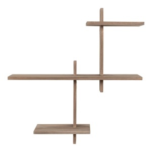 Raft de perete Gavi, Natural, 15x55x55 cm - Img 5