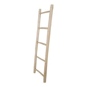 Scara decorativa pentru prosoape si haine, Natural, 5x50x150 cm - Img 2