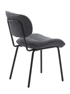 Scaun BUFFALO, Gri inchis, 65x83x50 cm - Img 3