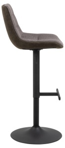Scaun de bar Adisa V1, Gri, 95x47x52.5 cm - Img 5