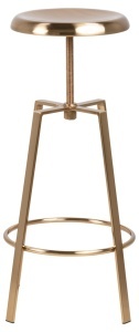 Scaun de bar Goose, Auriu, 87x41x41 cm - Img 5