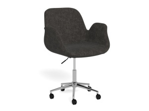 Scaun de birou Beth, Gri, 88x58x57.5 cm - Img 3