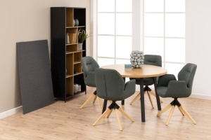 Scaun dining Aura, Gri, 91x60.5x58.5 cm - Img 2