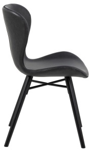 Scaun dining Batilda -A1 V1, Negru, 82.5x47x53 cm - Img 8