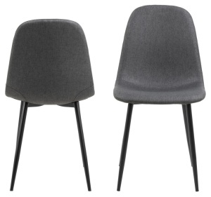 Scaun dining Celia V1, Gri, 86x44x54 cm - Img 9