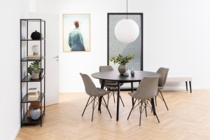 Scaun dining Eris, Bej, 85.5x48.5x54 cm - Img 2