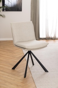 Scaun dining Flynn, Bej, 85x47x59 cm - Img 2