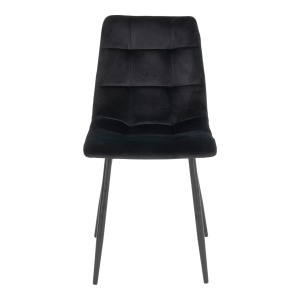 Scaun dining Middelfart, Negru, 55x44x86 cm - Img 4