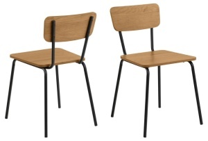 Scaun dining Peru, Natural, 75x45.6x52.5 cm - Img 3