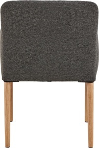 Scaun dining Zoe, Gri, 83x56x60 cm - Img 5