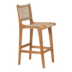 Scaun inalt pentru insula de bucatarie Derby, Natural, 50x45x94 cm