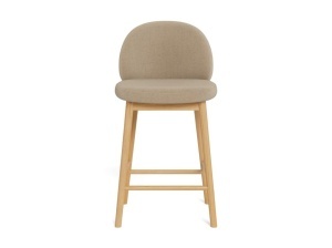 Scaun inalt Sophia, Bej, 88.5x48x49.5 cm - Img 4