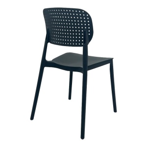 Scaun stivuibil, Regande, Pako, Negru 42x49.5x82 cm - Img 2