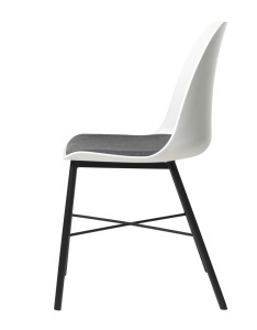 Scaun WHISTLER, Alb, 54x83x47 cm