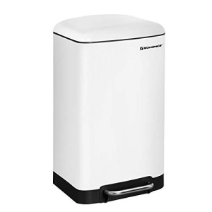 Szelektív hulladékgyűjtő Soft Close, Songmics, LTB01W, 30L, fehér - Img 2