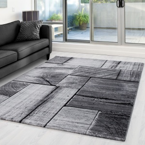 Szőnyeg, Parma, V5, fekete, 160x230 cm