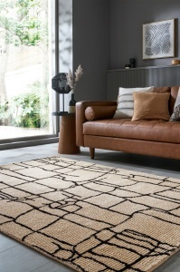 Szőnyeg Theo körbe kötött, Flair Rugs, krém, 160x230 cm