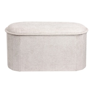 Taburet cu depozitare, Trebia, Pako, Crem 76x38x38 cm