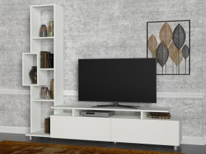 TV komód szett, Tulip, fehér - Img 2