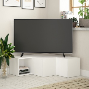 TV-szekrény, Compact, Fehér